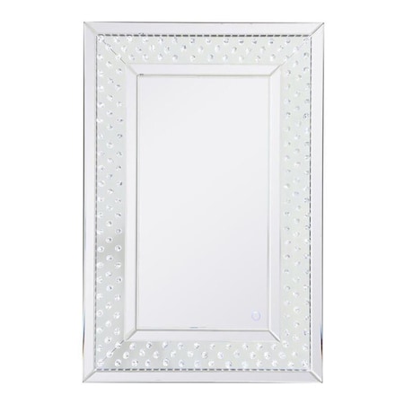 Elegant Decor 32 x 40 in. Raiden LED Crystal Mirror MRE93240